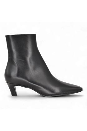 Tronchetto donna in  pelle colore nero. BIANCA D | 2911-PELLE NERA